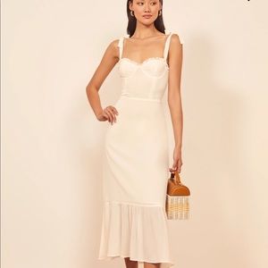 Reformation Nikita Dress in Ivory *WORN ONCE*